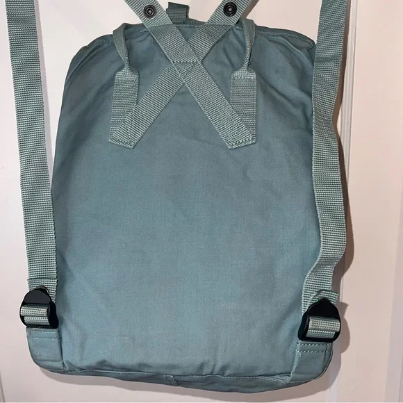 Fjallraven Kanken Sky Blue Fabric Backpack with Laptop Sleeve - Picture 6 of 10